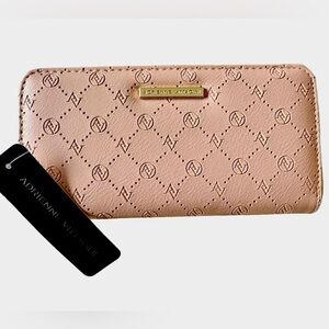NWT Adrienne Vittadini Zip-Around Wallet -Pink